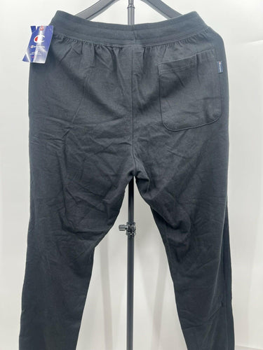 Champion Jersey Knit Pants Black Back Pocket Lounge Lightweight - M