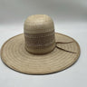 Resistol Natural Straw Cowboy Hat Vented Open Crown Wide Brim Long Oval  6 7/8 Resistol