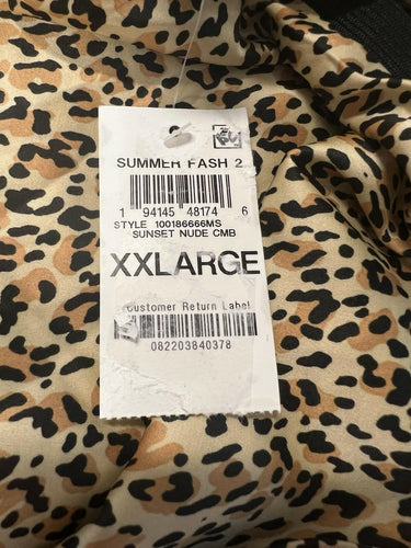 On 34th Women's Printed Slip Skirt, Sunset Nude Cmb Size XXL