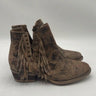 Circle G Women's Brown Studded Fringe Booties Brown Size 7.5 Circle G