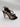 Aquazzura Black Suede Crystal Embellished Open Toe Ruffle Slingback Sandals, 37