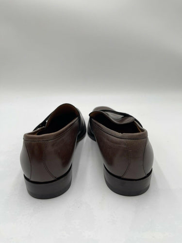 Men’s Gucci Broadwick Brown Leather Slip On Loafers Size 5.5 UK Gucci