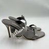 Manolo Blahnik Chivela crystal-embellished satin 90mm sandals Size 38 Manolo Blahnik
