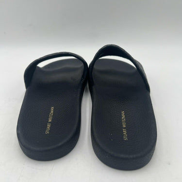 Women’s Stuart Weitzman embossed SW pool slides Size 9B Stuart Weitzman