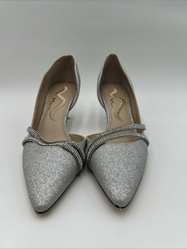 N by Nina Nevin Women's Heels Silver Size 6.5M/36.5 Nina