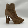 Women’s Gianvito Rossi Vertigo Brown Suede Side Zip  Ankle Boots Size 37.5 GIANVITO ROSSI