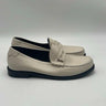 Women’s Saint Laurent white leather penny tonal strap Monogram loafers Size 41 Saint Laurent