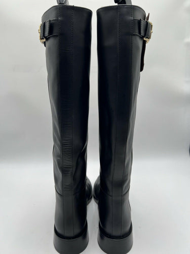 Valentino Garavani 30mm VLogo The Bold Edition Black Leather boots Size 39 Valentino