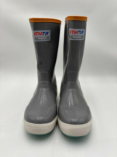 XTRATUF Legacy series waterproof boots in grey with orange Size 9