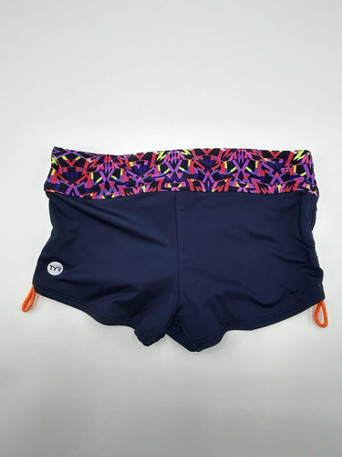 TYR Women's Carnivale Della Boyshorts navy blue Geometric Size S TYR