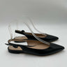 Women’s Gianvito Rossi pointed-toe black leather slingback flat Size 35 GIANVITO ROSSI