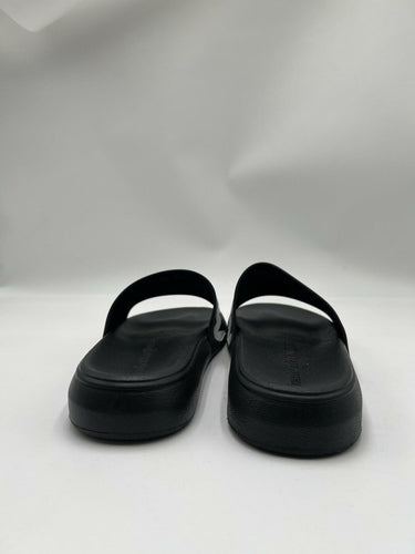 Alexander McQueen Graffiti Logo black rubber pool slide Size 42 M Alexander Mcqueen