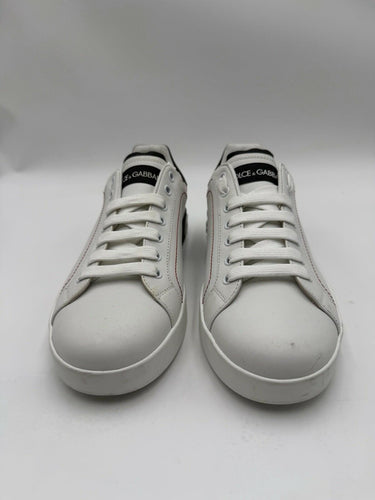 Dolce & Gabbana Portofino sneakers White / Black Leather Size 6UK Dolce&Gabbana