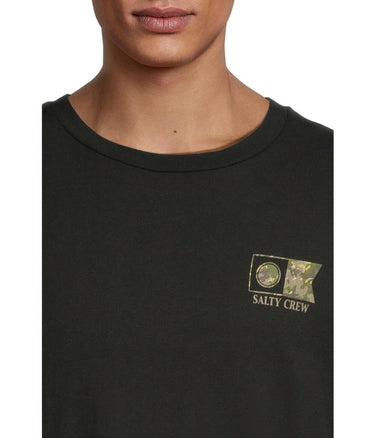 Salty Crew Mens Flagship Short Sleeve Tee Black Medium Salty Crew