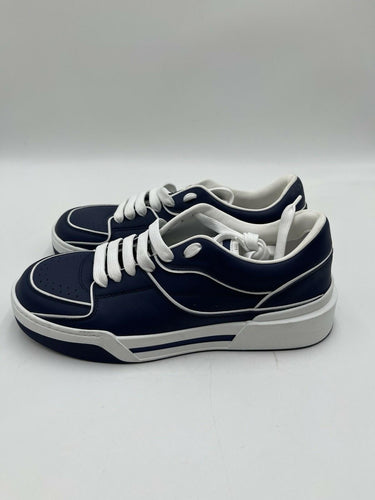 Dolce & Gabbana New Roma calf leather sneakers in navy blue Size 6 UK Dolce&Gabbana