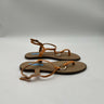 Draper James Orange Gold Ring T-Strap Thong Flat Sandals Womens 7 Draper James