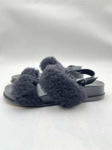 Alexandre Birman Women's Sport Fur Slingback Size 39.5
