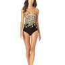 Anne Cole Twist-Front Shirred 1-Piece Swimsuit for Ladies - Flower Field - 10 Anne Cole