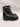 Chanel Interlocking CC Logo Black Leather Combat Boots Size 35