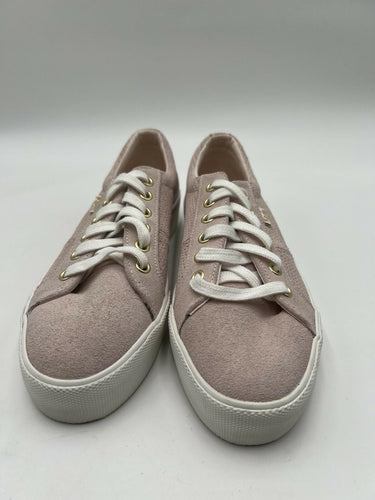 Keds Jump Kick Duo Light Pink Suede Perforated Sneakers Womens Size 7.5