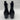 Mix No. 6 EVYLIN Black Embossed Synthetic Square Toe Side Zip Ankle Boots, 8.5M Mix No. 6