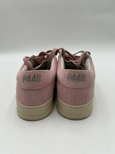 P448 The John Pink Suede Perforated Sneakers Womens Size 9