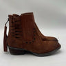 Women's Circle G LD Dark/Brown Lamb Zipper Round Toe Boots Size 7.5M Circle G
