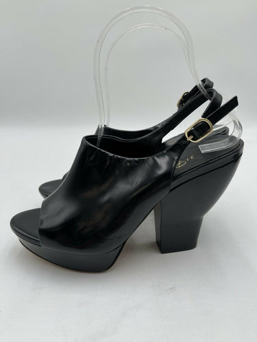 3.1 Phillip Lim Salma platform chunky heel sandals in black leather Size 37