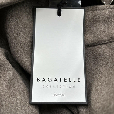 NWT Bagatelle Women’s Cropped Full Zip Front Jacket Taupe Size L