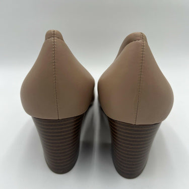 Women's Naturalizer Lexington Nude Slip On Block Heels Pumps Shoes Size 10M Naturalizer
