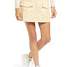 NWOT BP. Front Button Miniskirt in Ivory- Yellow Floral Size Small BP.