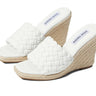 Women's Steve Madden Udele Wedge Sandal White Size 9.5 M Steve Madden