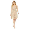 J.O.A. Tie Shoulder Ruffle Dress (Taupe Floral) Women's Dress M J.O.A.