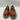 NAOT Fremont Burnt Orange Patent Leather Loafer Chain Lug Sole Womens 39 Naot