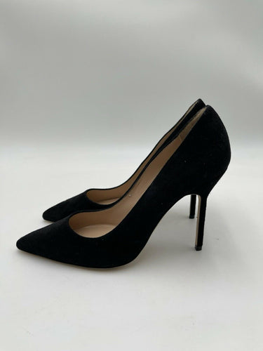 Women’s Manolo Blahnik BB Black suede pumps Point Toe Heels Size 35 Manolo Blahnik