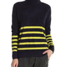 Vince Camuto Woman’s Striped Turtleneck Sweater colorway Underground Size XS Vince Camuto