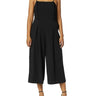 Kensie Women's Cropped Jumpsuit with Ruffle Accent, Black, M Kensie Girl
