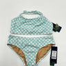 Toobydoo Girl’s aqua-green white polka-dot bandeau bikini 2 Piece Set Size 11/12 Aqua Blues