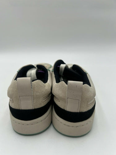 Kenzo Beige Suede Green Trim Low Top Sneakers Size US 6