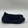 Women’s Rothy's The Flat Round Toe Knit Ballet Shoes Black / Navy Blue Size 8 Rothy’s