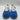 Alexander McQueen Oversized White Blue Suede Spray Men Sneakers Size 41 Alexander McQueen