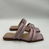 Massimo Matteo Clarette Pink Leather Flat Slide Sandal Womens SIZE 8 M Mossimo Maretto