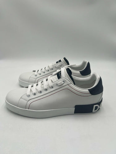 Dolce & Gabbana Portofino Sneakers Men White Navy Size 8 US 41 EU Dolce&Gabbana