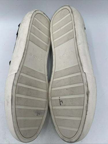 Men’s Vince Fairfax-B leather slip-on sneaker in black Size 7.5M