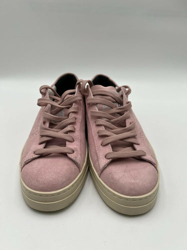 P448 The John Pink Suede Perforated Sneakers Womens Size 9