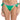PQ Swim Womens X Solange Ferrarini Crochet Trim Full Bikini Bottom, L, Green PQ Swim