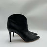 Women’s GIANVITO ROSSI Mable Point-Toe Black Leather Booties Size 37.5 GIANVITO ROSSI