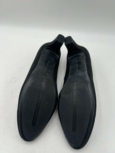 L'Amour Des Pieds JAKOBY Black Raindrop Leather Pump Womens SIZE 11 L'Amour