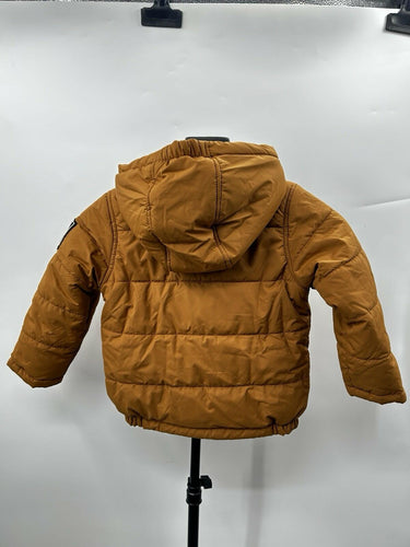 Timberland puffer jacket tan wheat Hooded Full Zip 3T Timberland