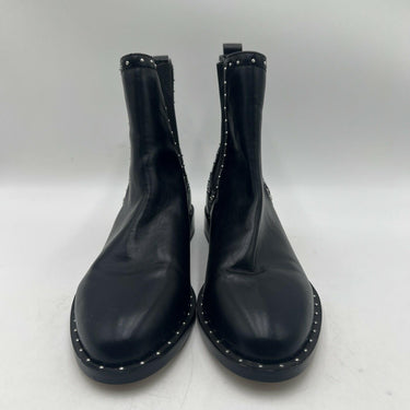 Renvy KYRIE Black Studded Round Toe Chelsea Boots Women’s Size 9M/39